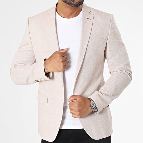 Veste Blazer Beige Chiné