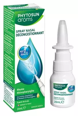 Spray Nasal Décongestionnant - Phytosun Arôms - 20ml