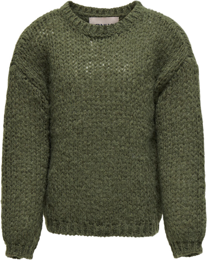 ONLY KOGNEWNORDIC LIFE LS O-NECK KNT Winter moss