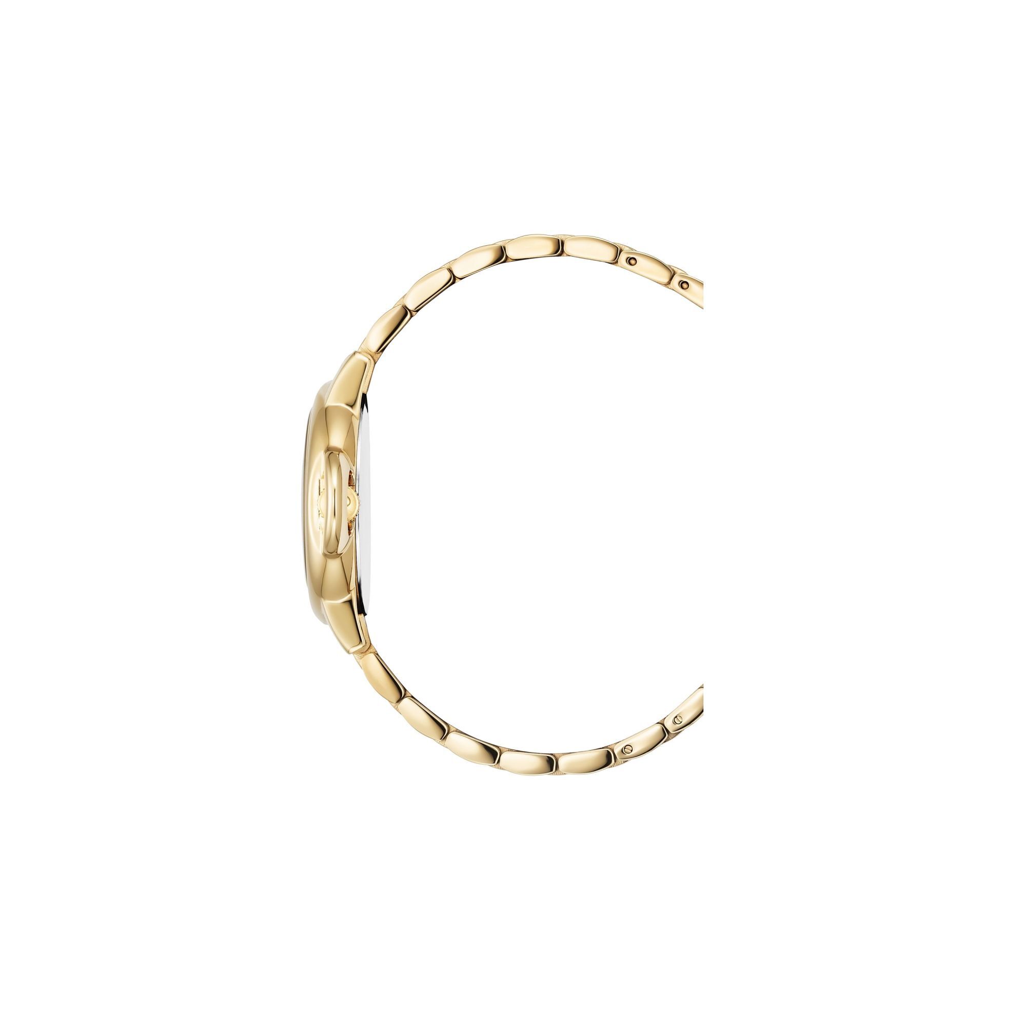 Jacques du Manoir Damen Armbanduhr Grace Edelstahl Gold platiert Quartz JWL02504