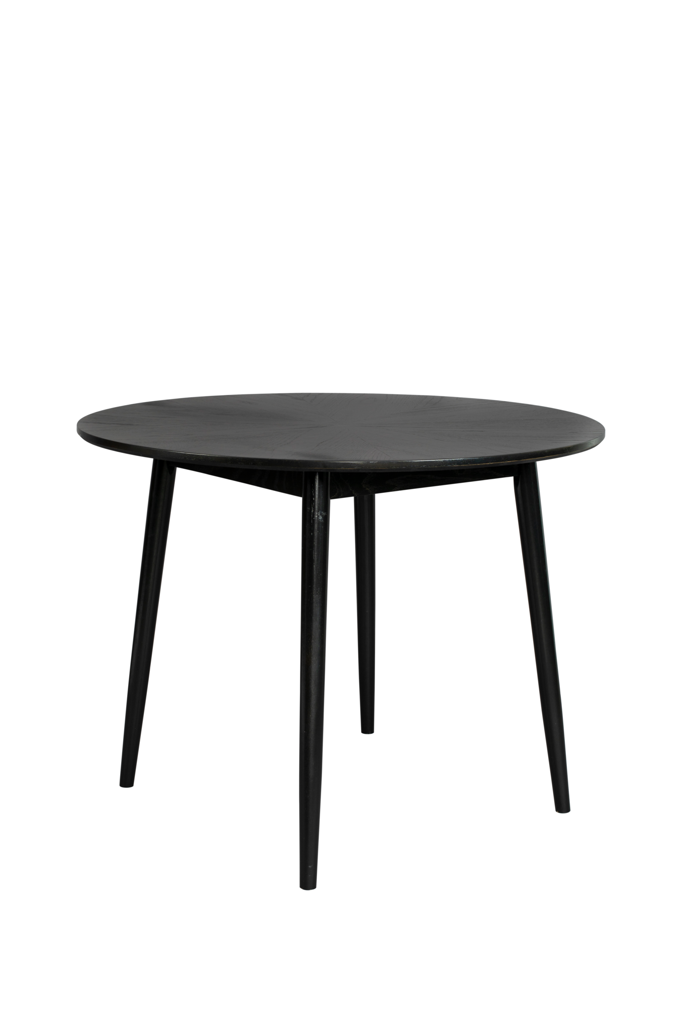 Eettafel Fabio zwart rond 120 cm