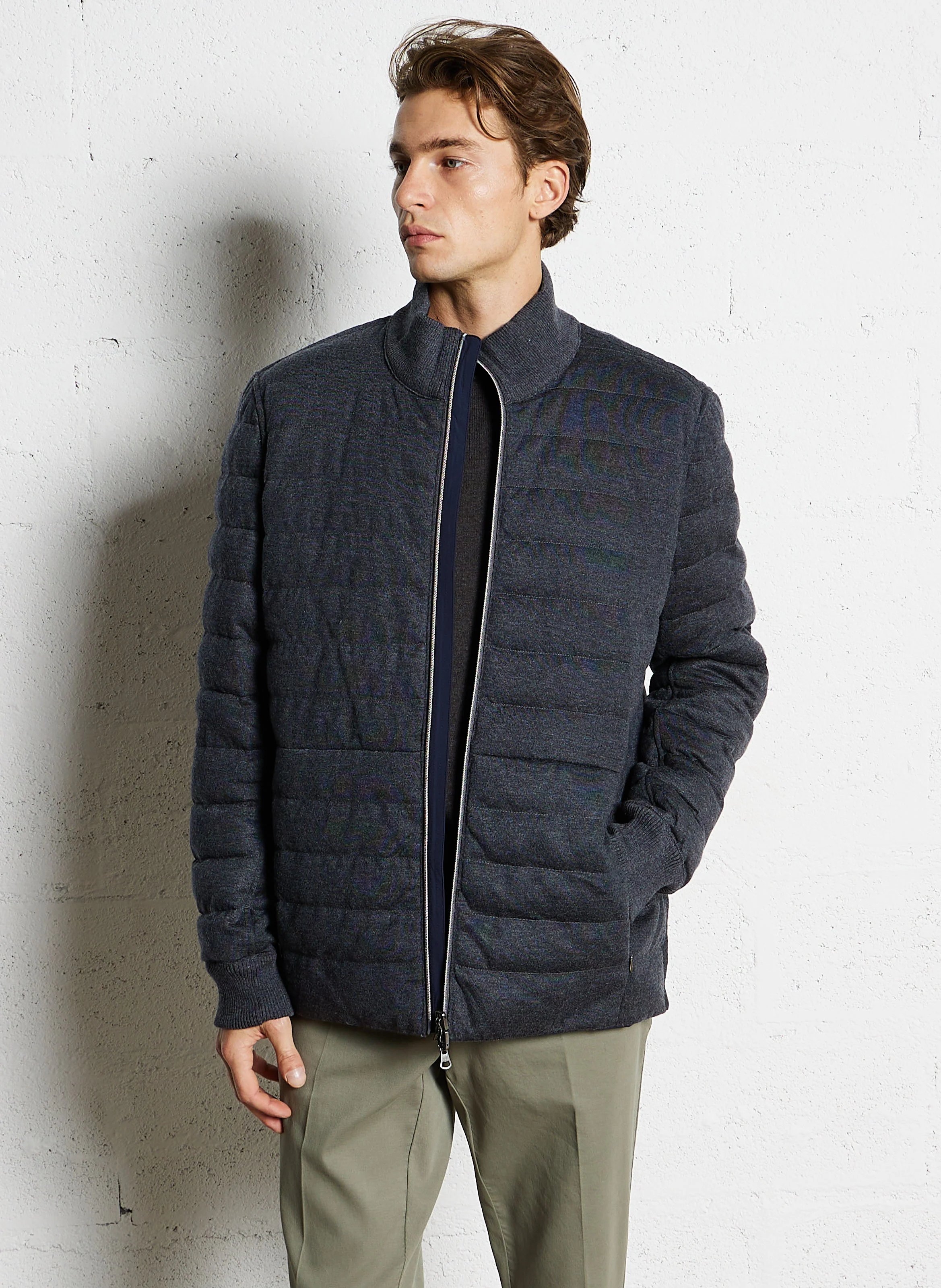 Veste réversible matelassée| Gris