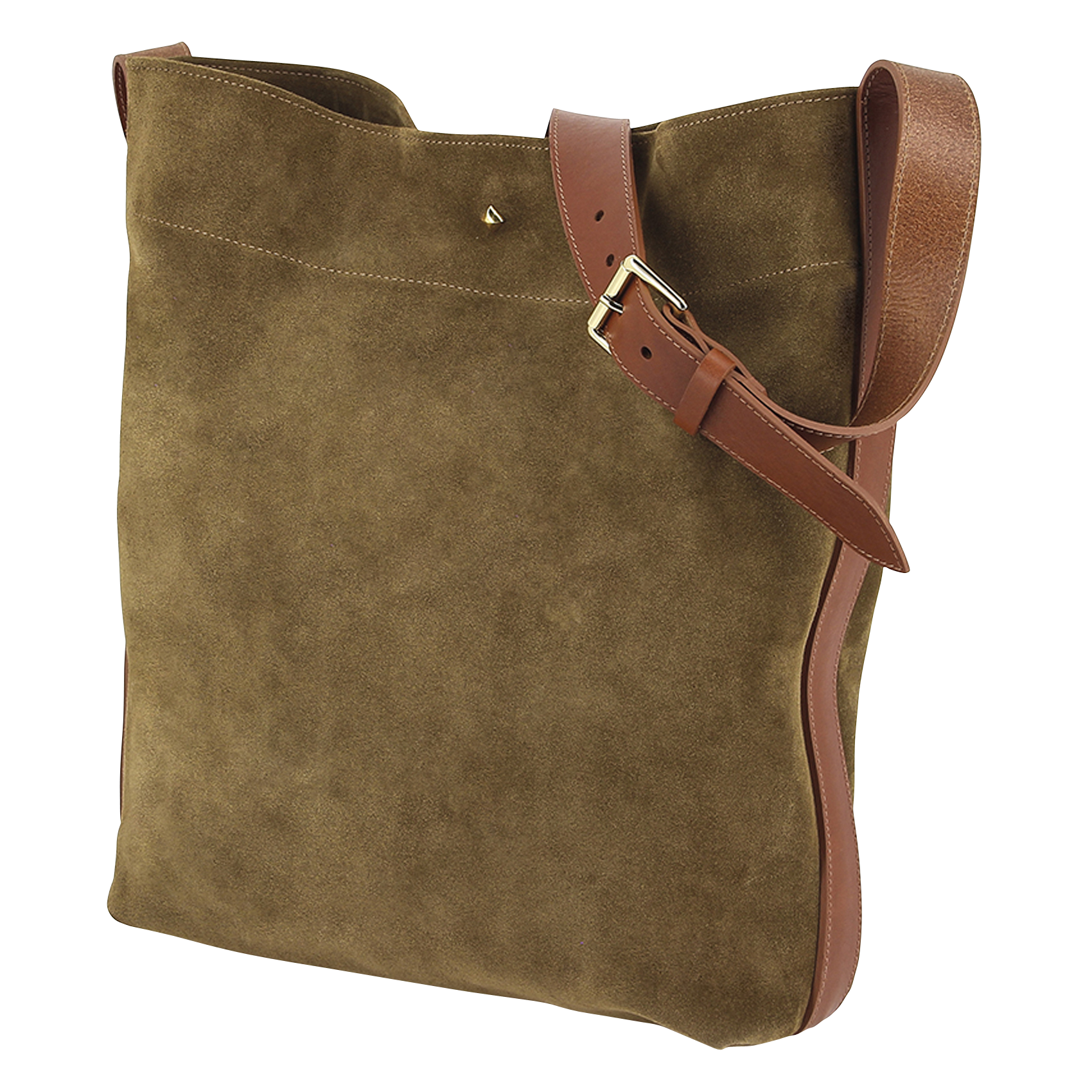 LE ENZO - Sac porté épaule en cuir | Marron