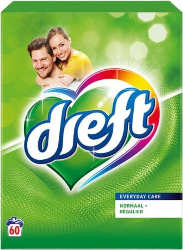 Dreft Everyday Care Waspoeder - 3.9 kg (60 wasbeurten)