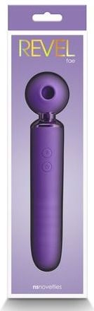 Ns Novelties - Revel Fae Wand Massager met Lucht Stimulatie Paars