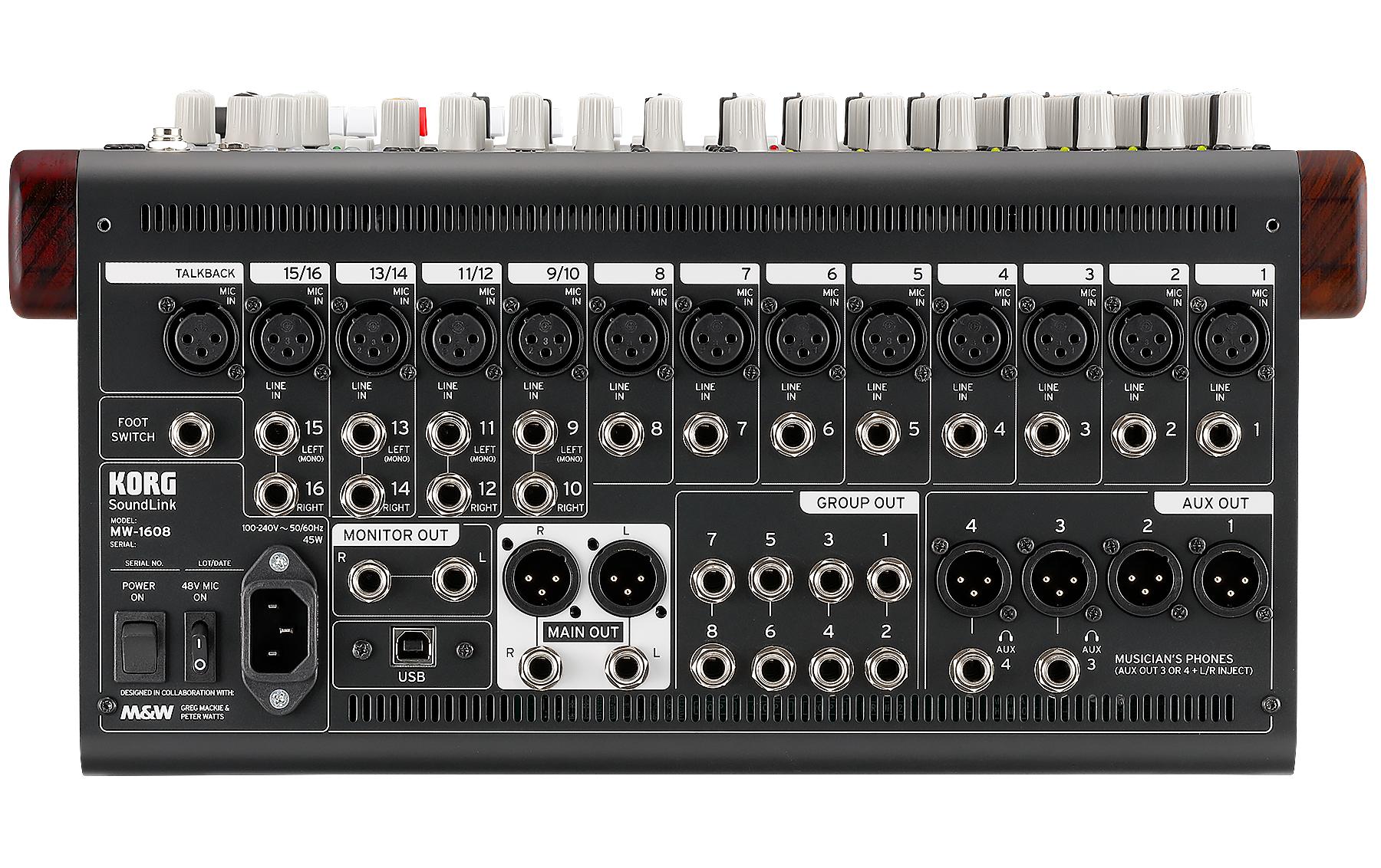 Mischpult MW-1608<br>Hybrider Analog-/Digital-Mixer mit intuitiver Bedienung