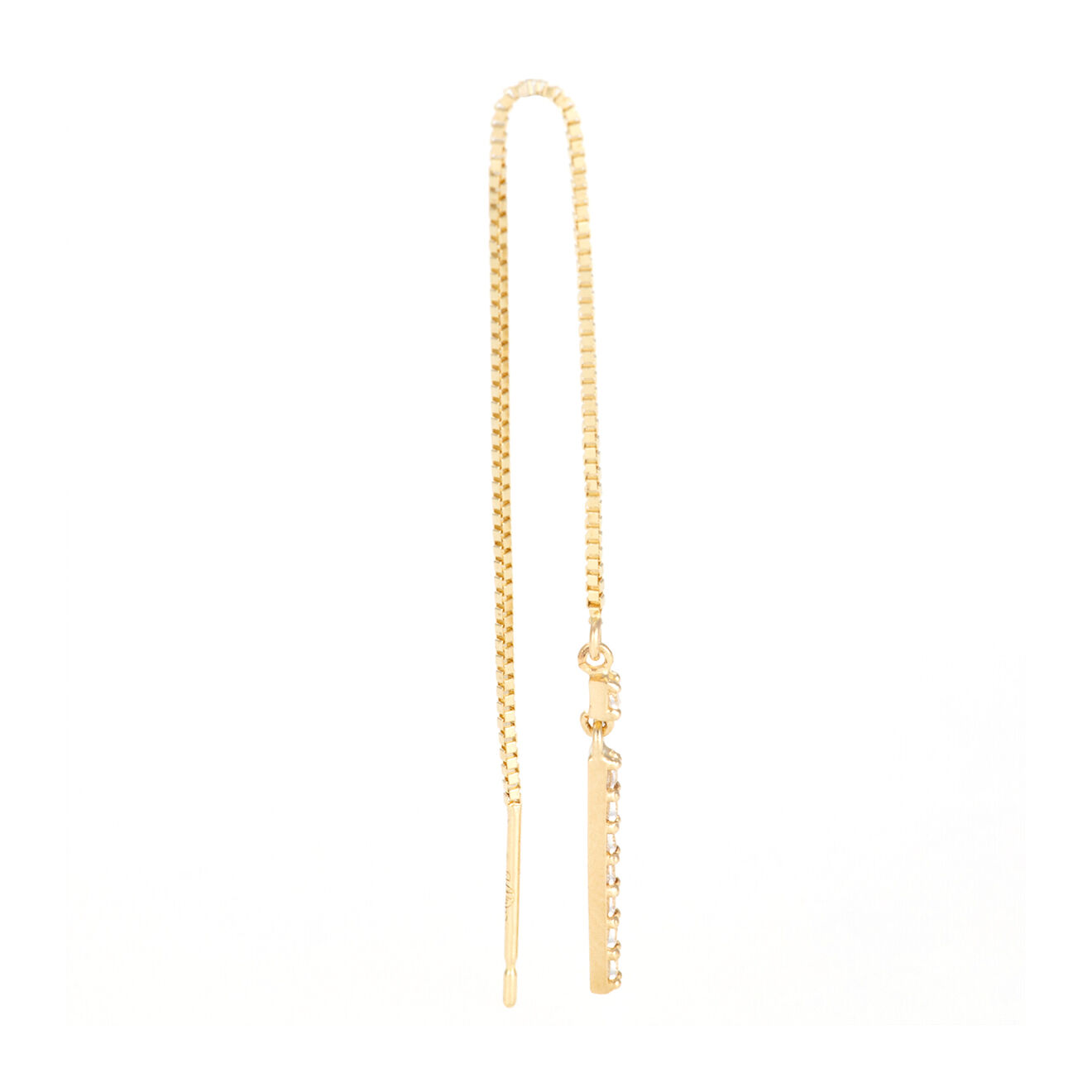 L'Exception Boucles d'oreilles Jolies pendantes Zirconium or jaune