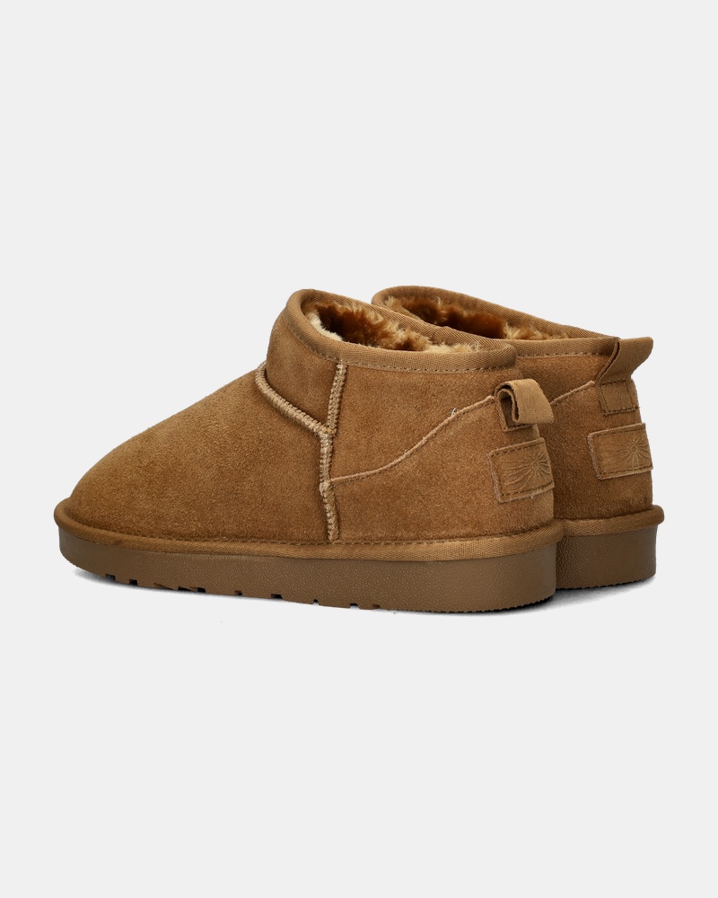 Nelson Gevoerde boots  - bruin