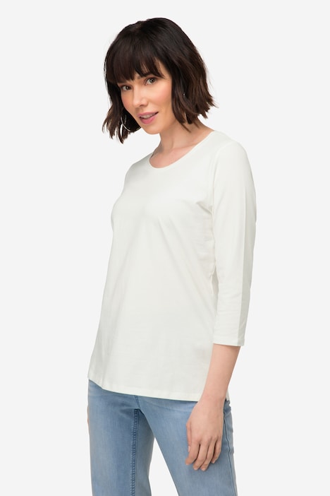 T-Shirt, Rundhals, 3/4-Ärmel