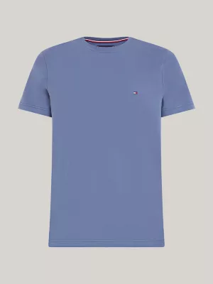 Camiseta Extra Slim Fit com Bordado de Bandeira