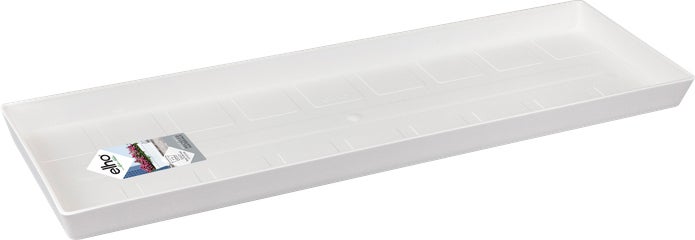 Elho schotel voor balkonbak Loft Urban wit 47,3 x 14,7 x 2,6 cm