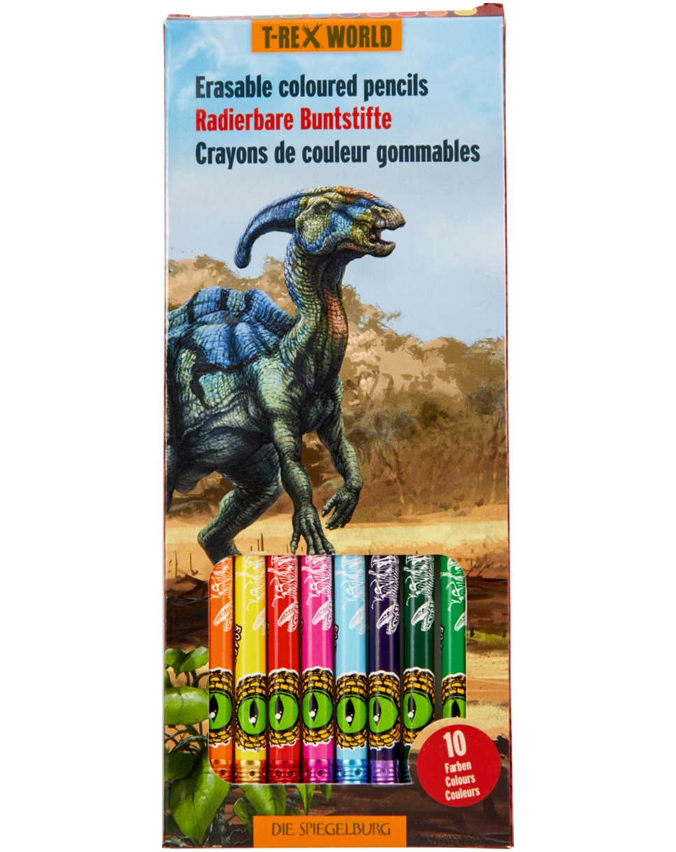Buntstifte T-REX WORLD - ERASABLE 10er Pack