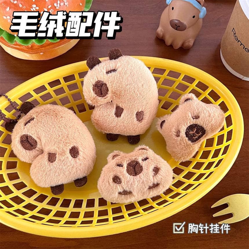 Tuhat - Capybara Pluche Broche / Tashanger Sleutelhanger (Verschillende Ontwerpen)