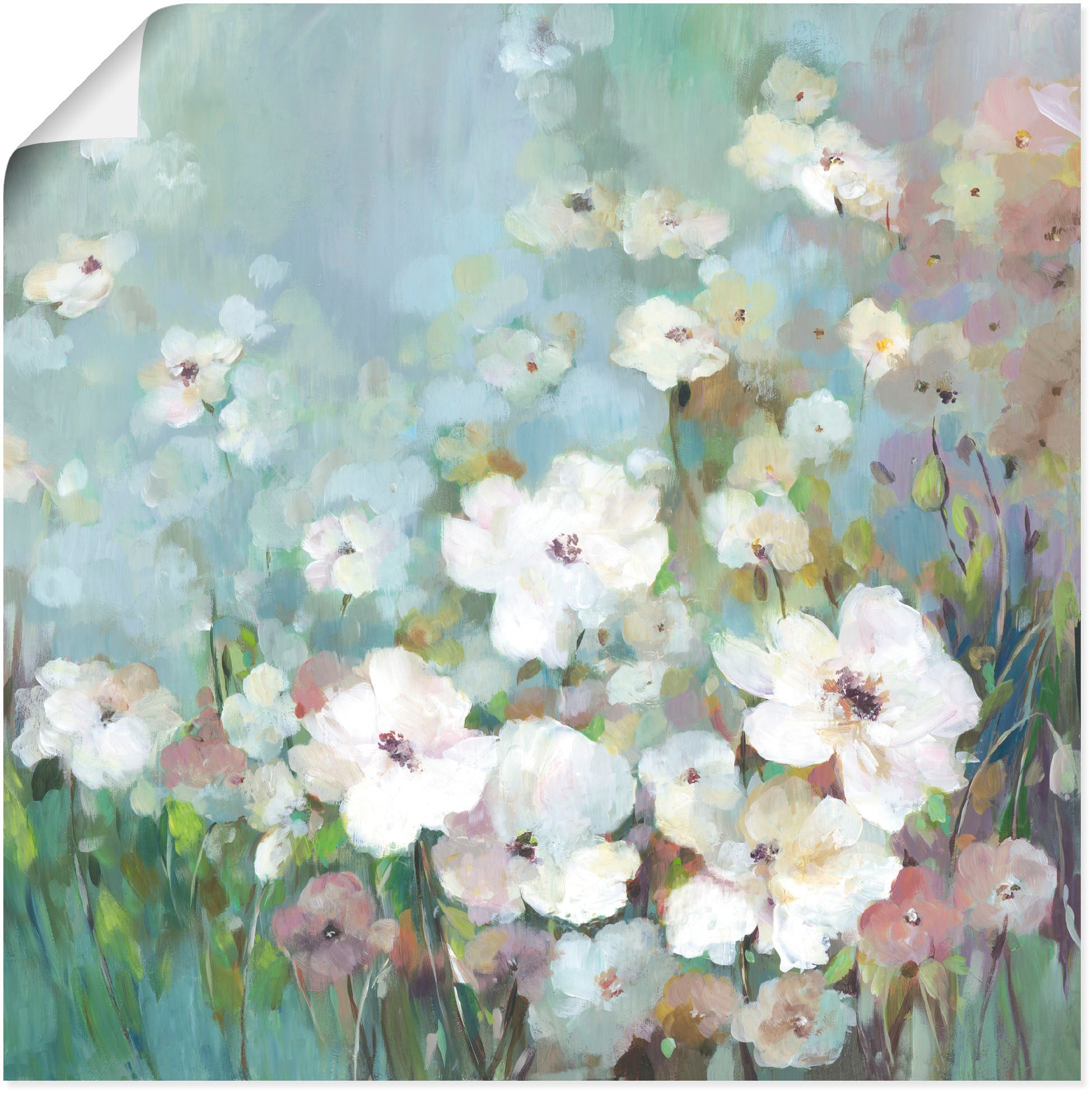 Artland Wandbild »Feldblumengarten« Blumenwiese 1 Stk. tlg. als Leinwandbild, Poster in verschied. Grössen