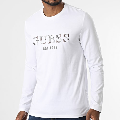 Tee Shirt Manches Longues M2BI57-K8FQ4 Blanc