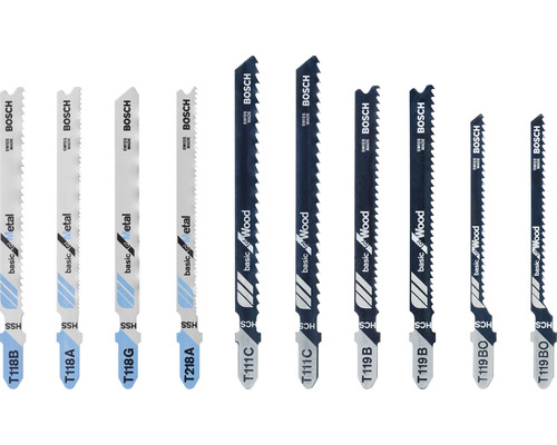 Bosch X-Pro Line decoupeerzaagbladenset voor hout & metaal, 10-delig