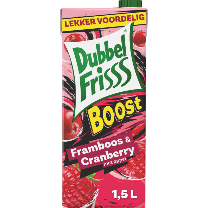 DubbelFrisss Boost framboos & cranberry