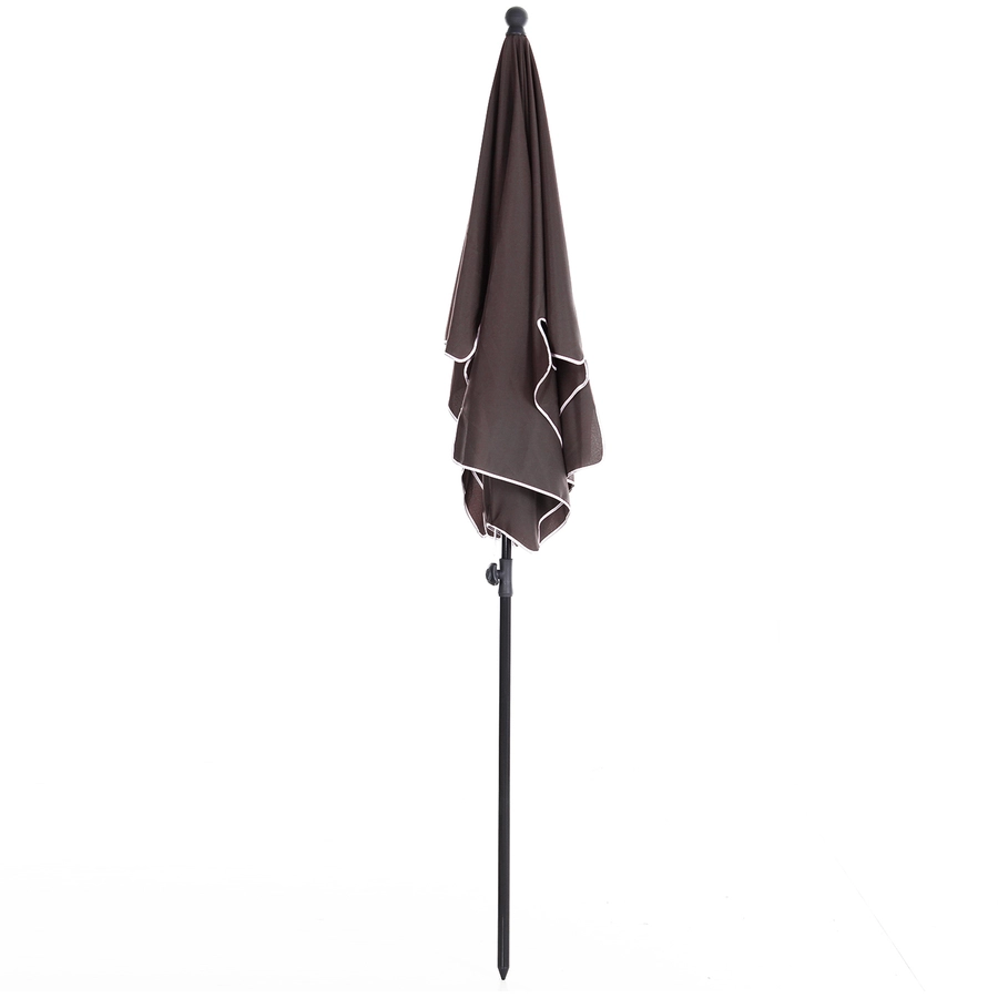 Outsunny Gartenschirm knickbar kaffeebraun
