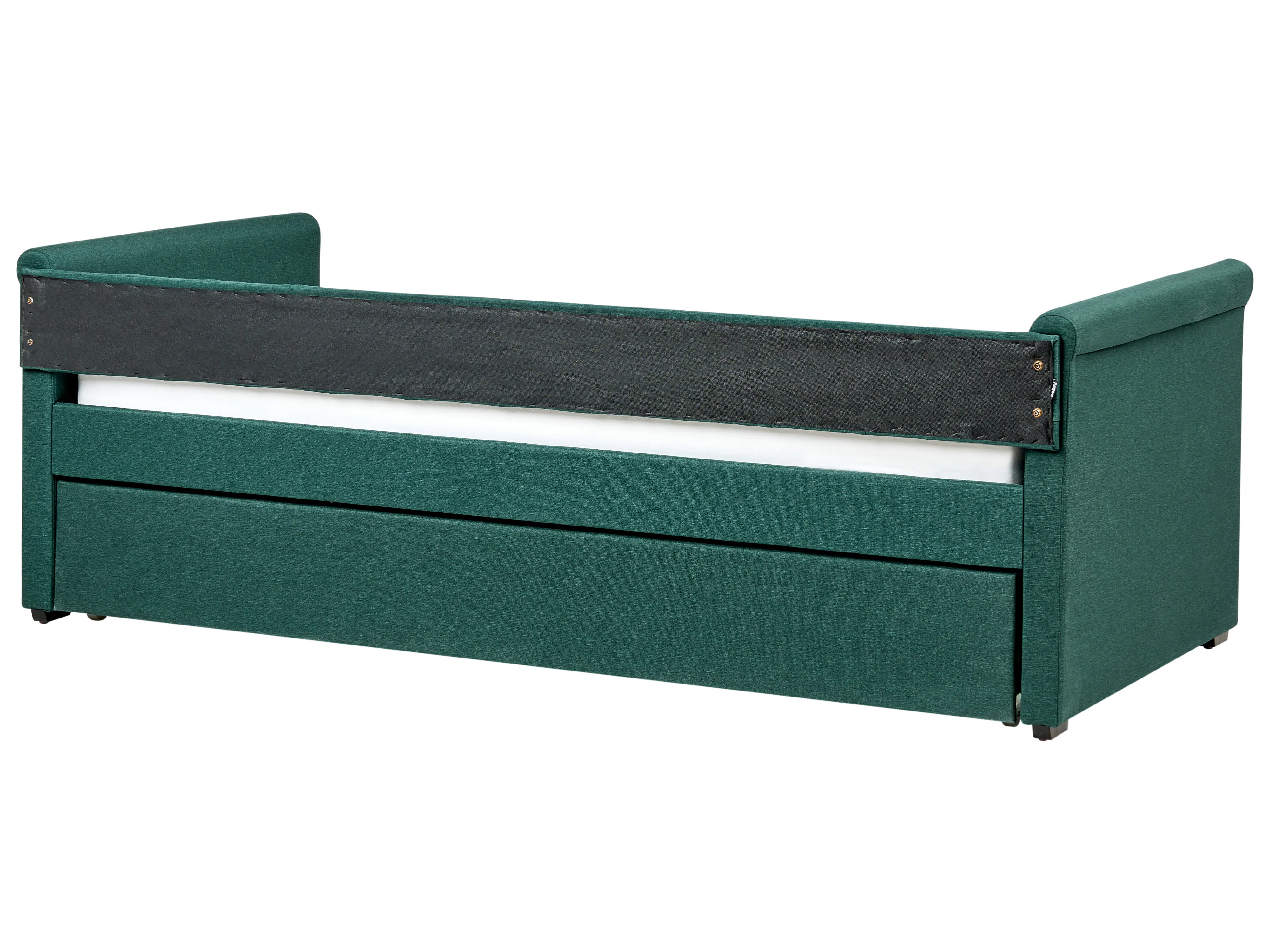 Onderschuifbed Stof LIBOURNE 90 x 200 cm Donkergroen