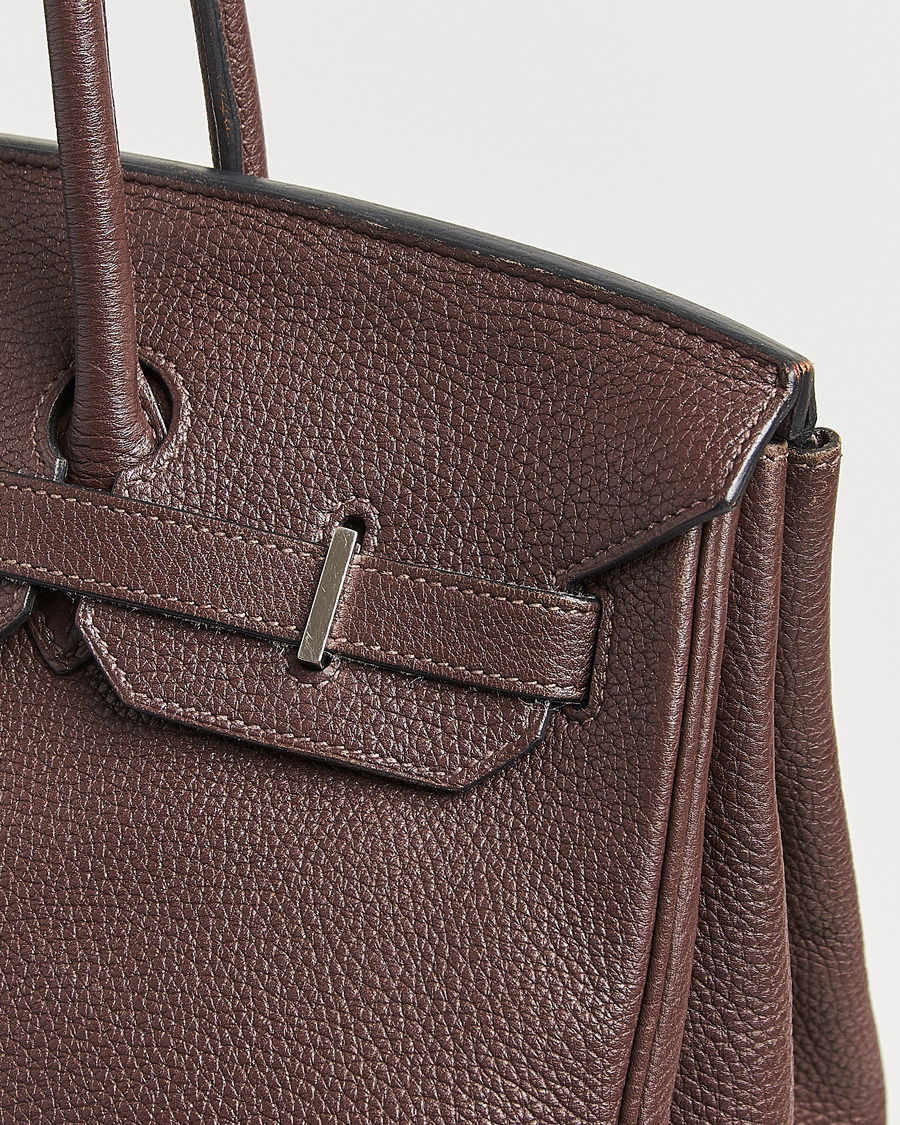 Hermès Pre-Owned Birkin 35 Taurillon Clémence Ebène