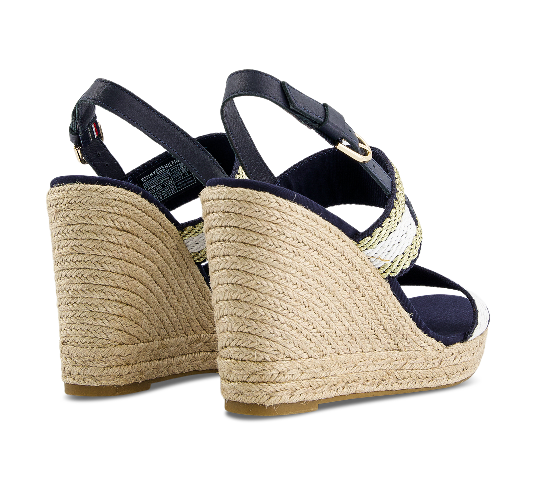Tommy Hilfiger Golden Webbing Wedge - Keilsandaletten