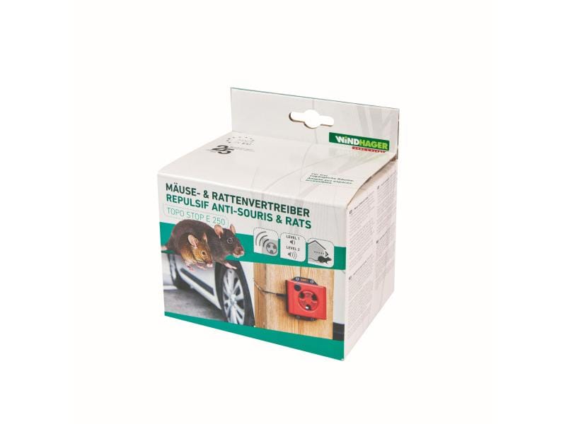 Windhager Mausabwehr TOPO STOP E 250 1 Stück Schädlingsbekämpfer Für Schädling: Mäuse, Ratten
