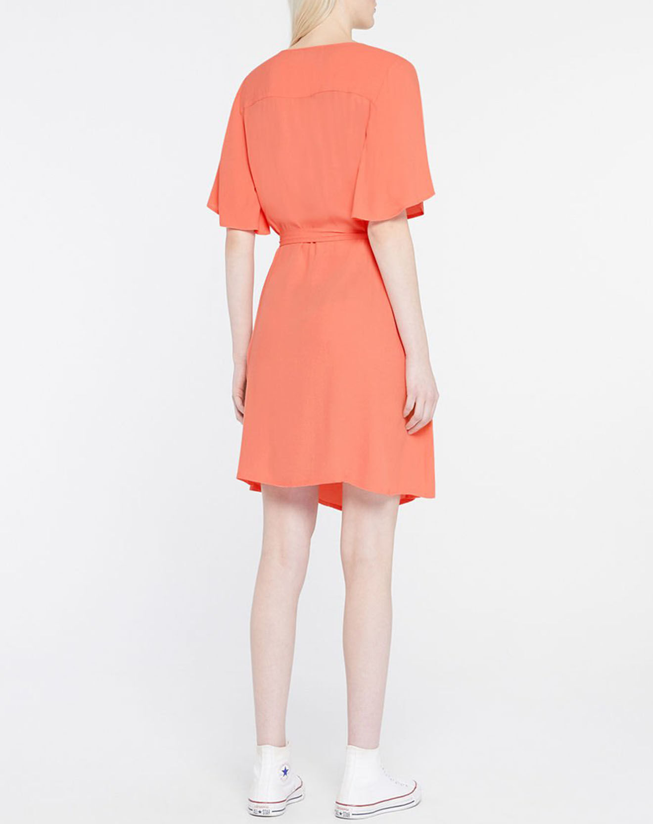 Galeries Lafayette Robe Cathy Midi imprimée rose