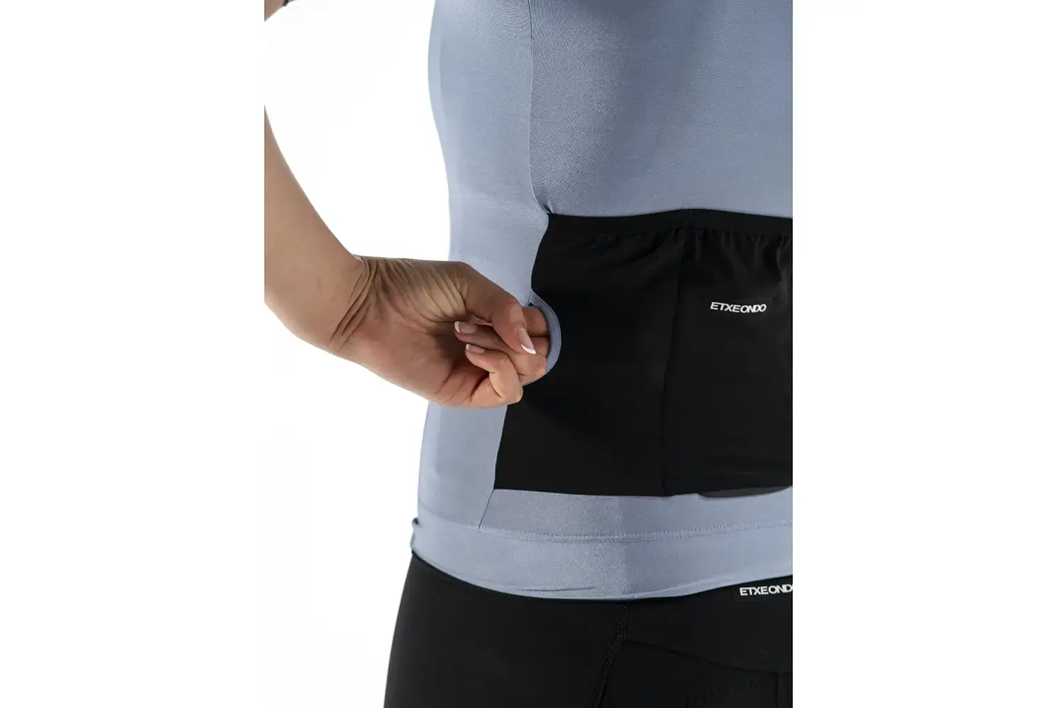 Etxeondo Alda Metalica Fietsshirt Korte Mouwen Parel Grijs Dames