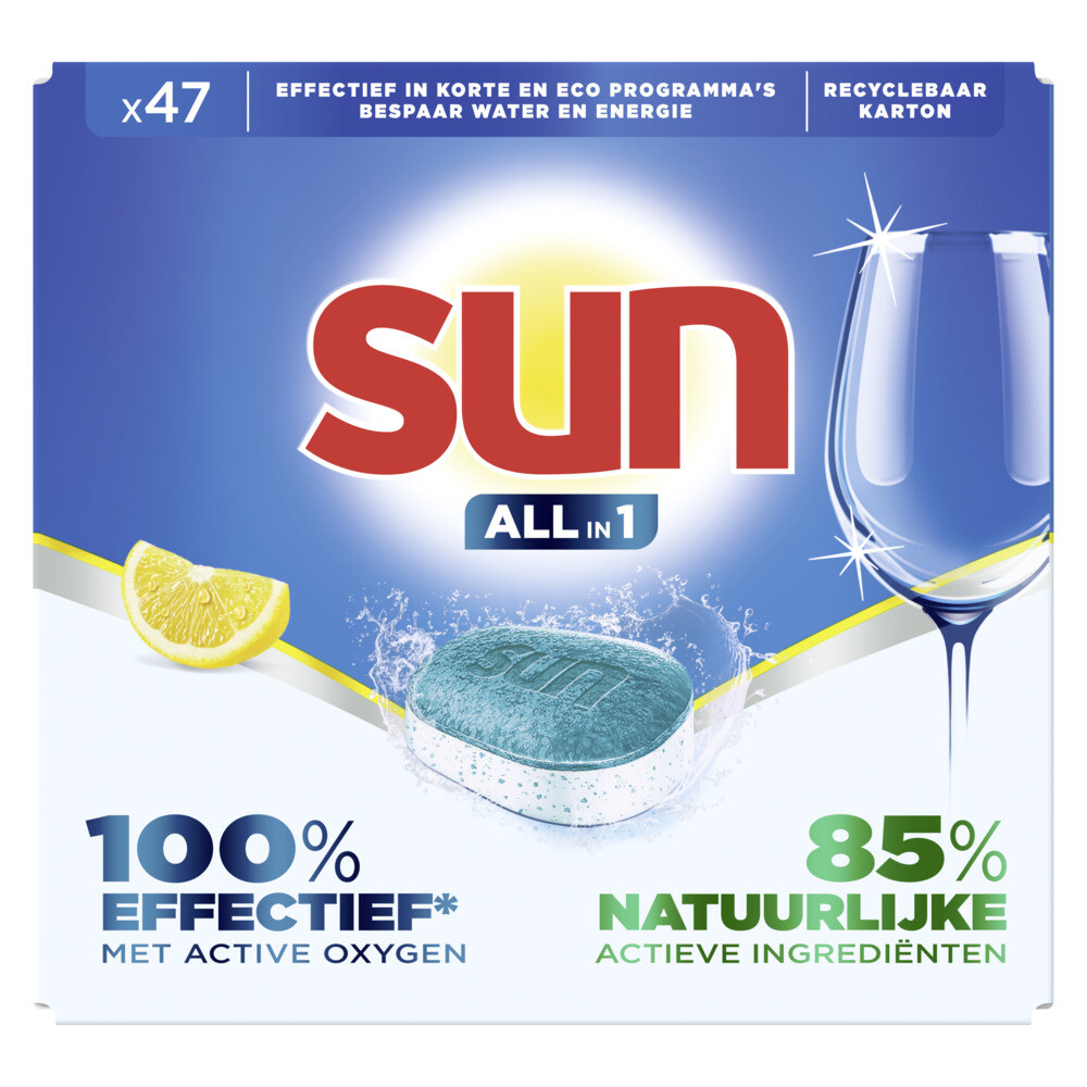 Sun Vaatwastabletten All-in-1 Citroen47 stuks
