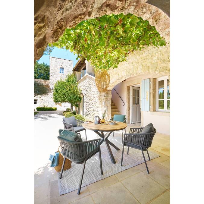 Lot de 2 fauteuils de jardin ORIENGO Olive & Graphite