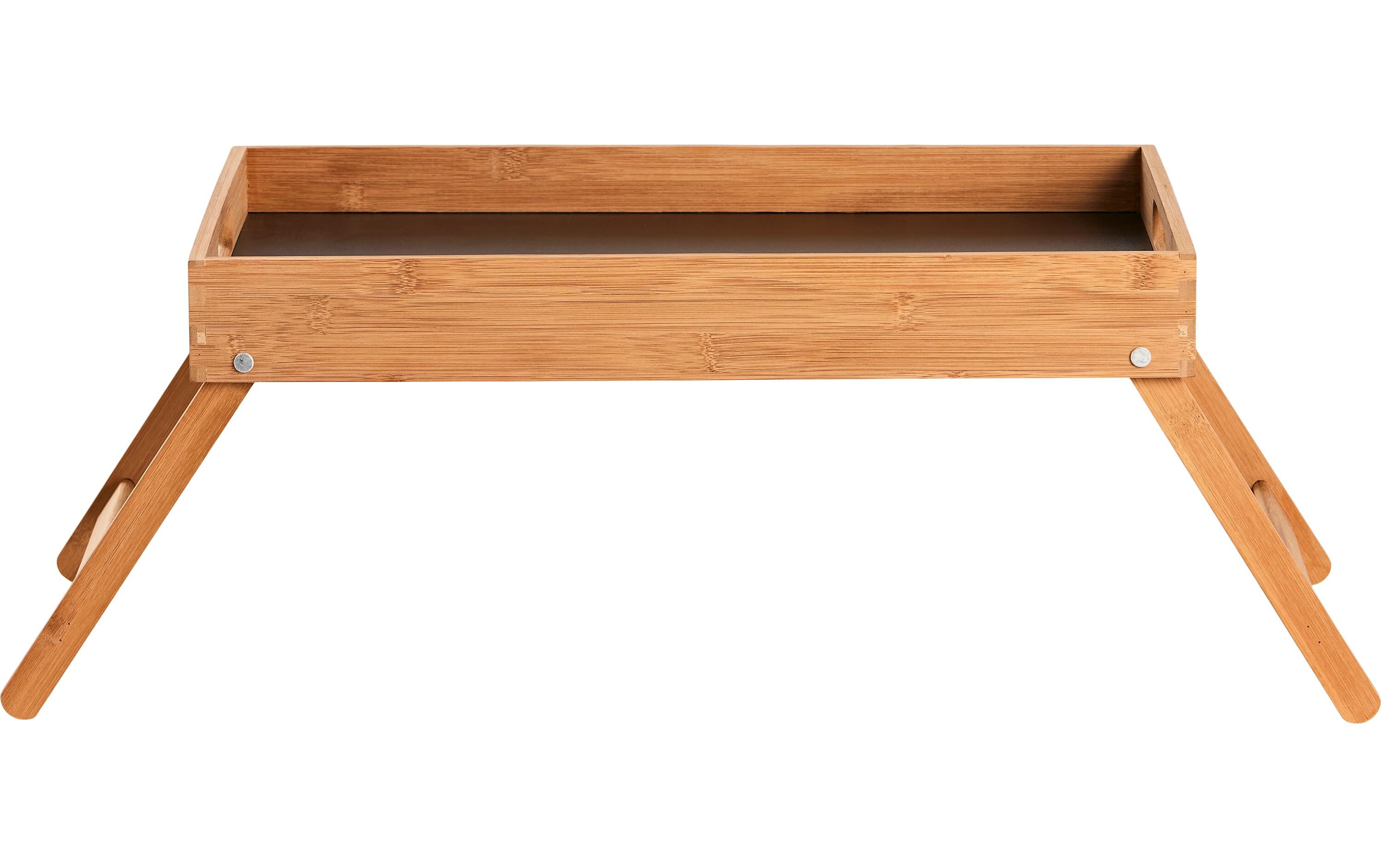 Serviertablett 32 x 48 x 6 cm, BraunKlappbarer Betttablett