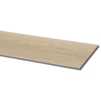 Lundia click PVC Zuiver Ragna rechte stroken lichtgrijs houtlook incl. geïntegreerde ondervloer
