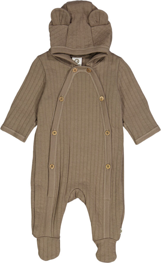 Müsli by Green Cotton Cotton quilt bodysuit Walnut