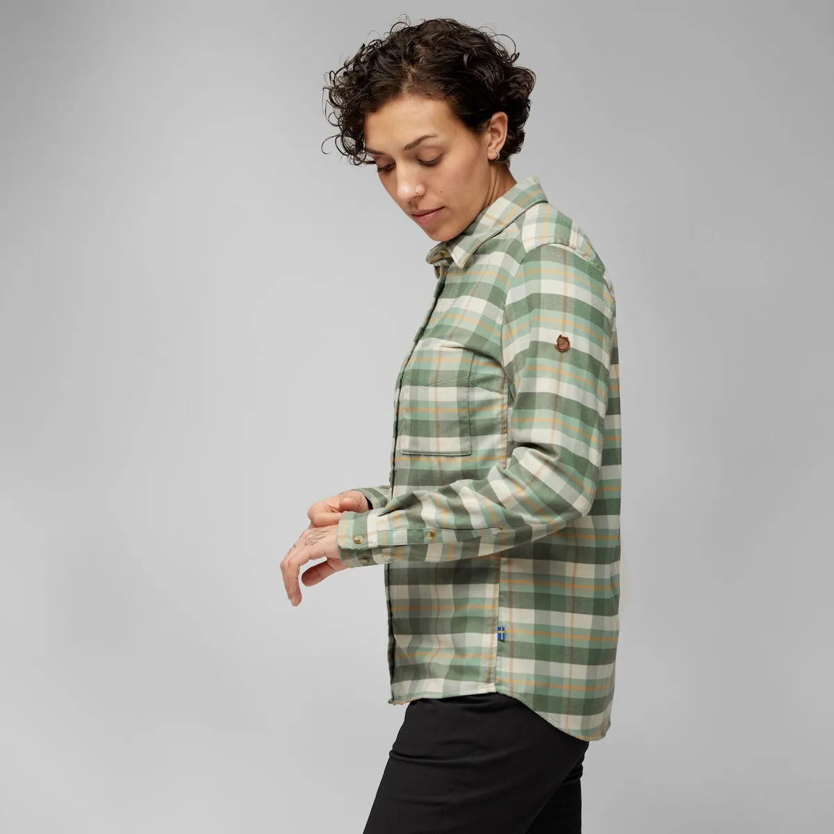 Fjällräven Singi Fjäll Shirt W Patina Green-Chalk White