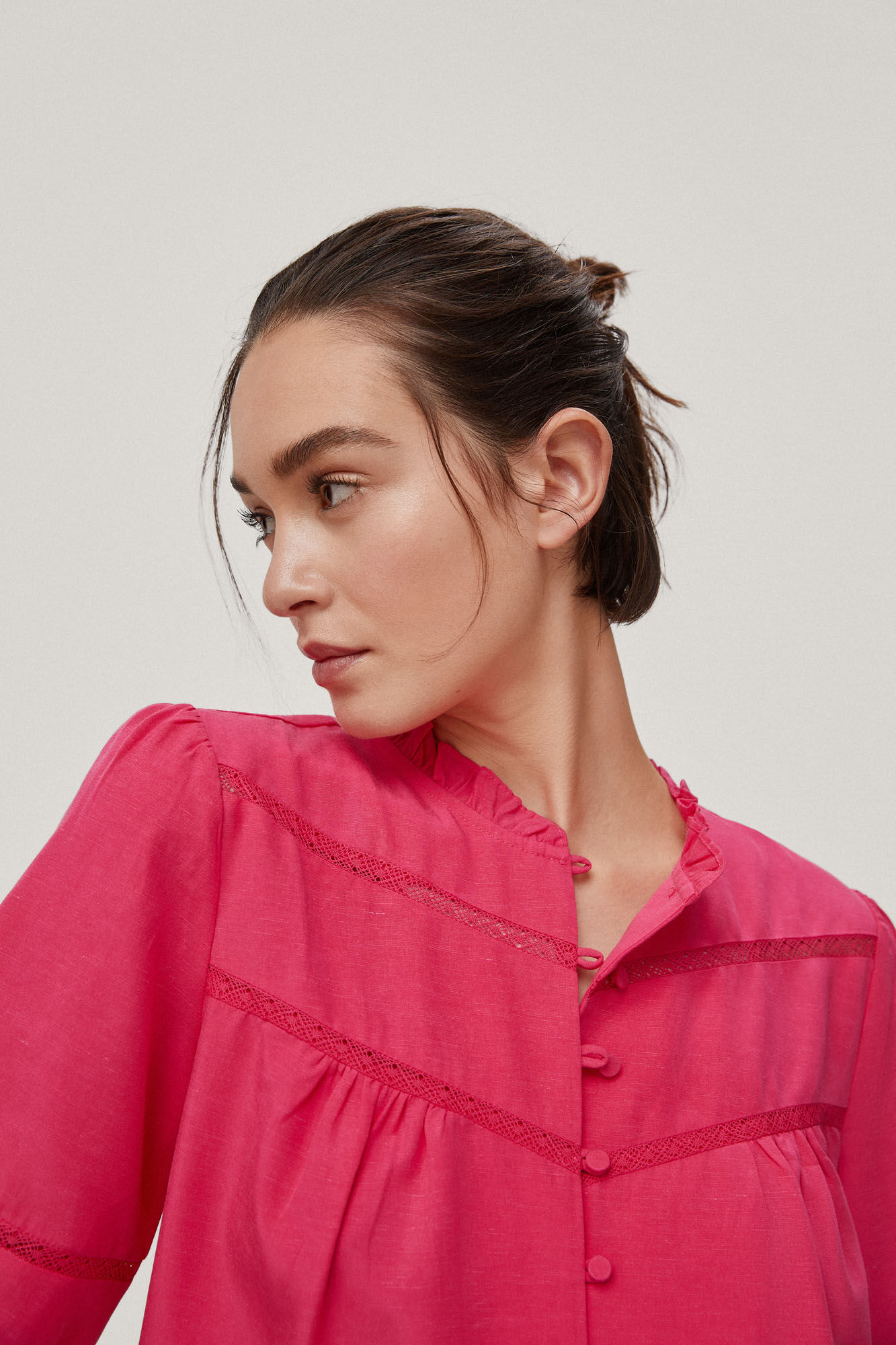 Blusa com laço - Rosa