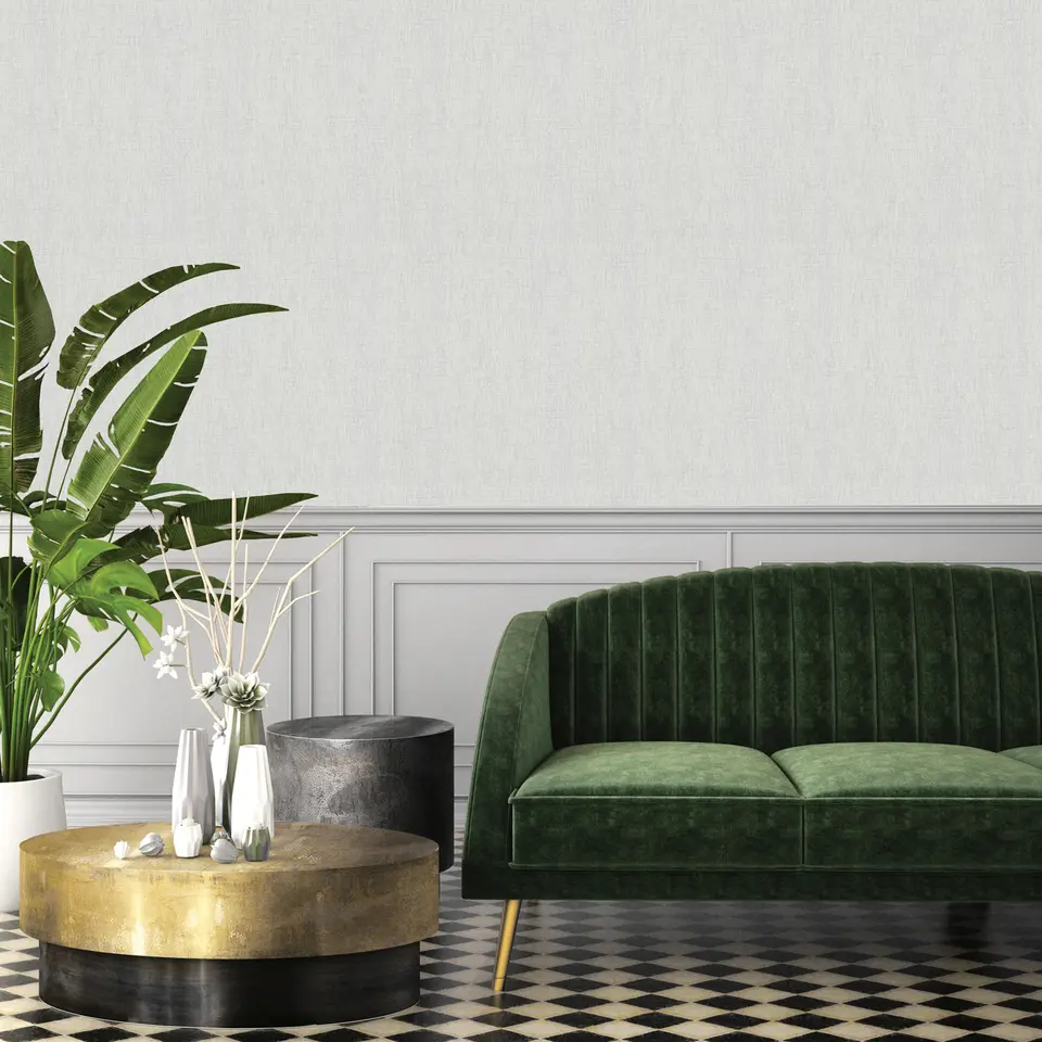 Dutch Wallcoverings - Loft uni grijs - 0,53x10,05m