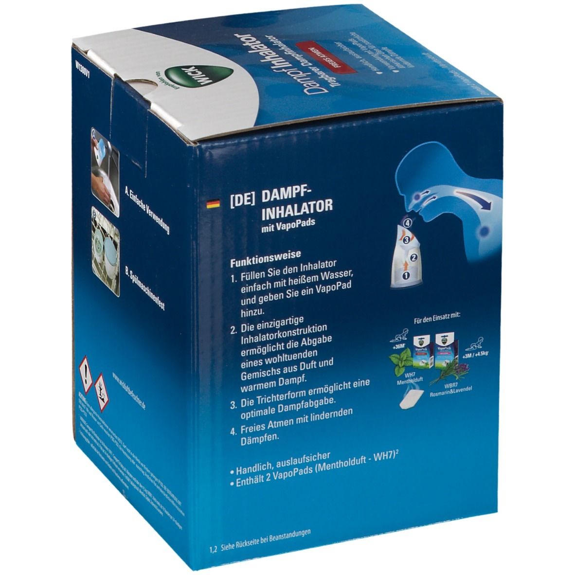 WICK Dampf-Inhalator mit Wick VapoPads®