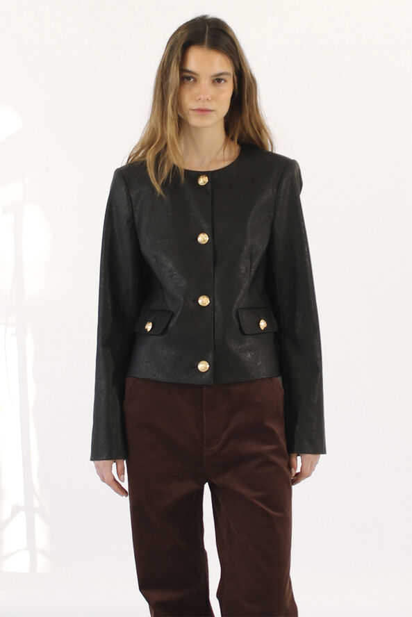 Designers Remix Maya Button Jacket Sort