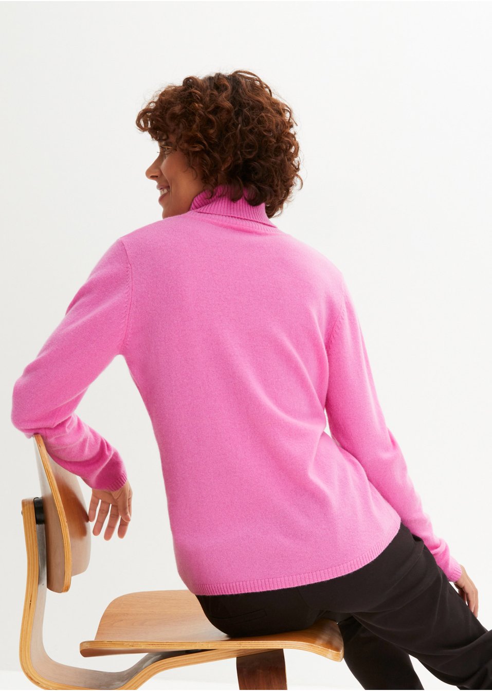 Pull col roulé avec teneur en Good Cashmere Standard®