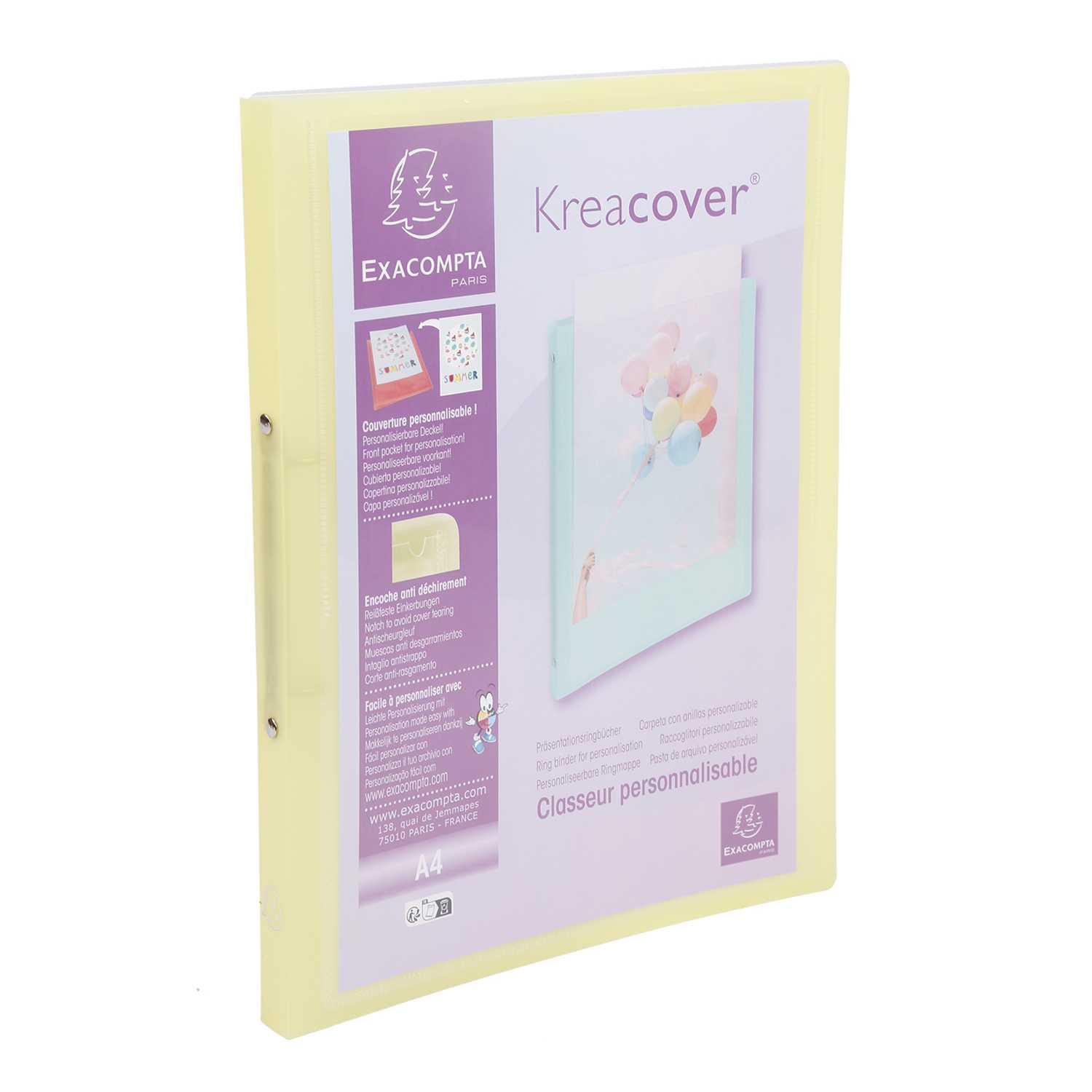 Ringbuch DIN A4 pastell