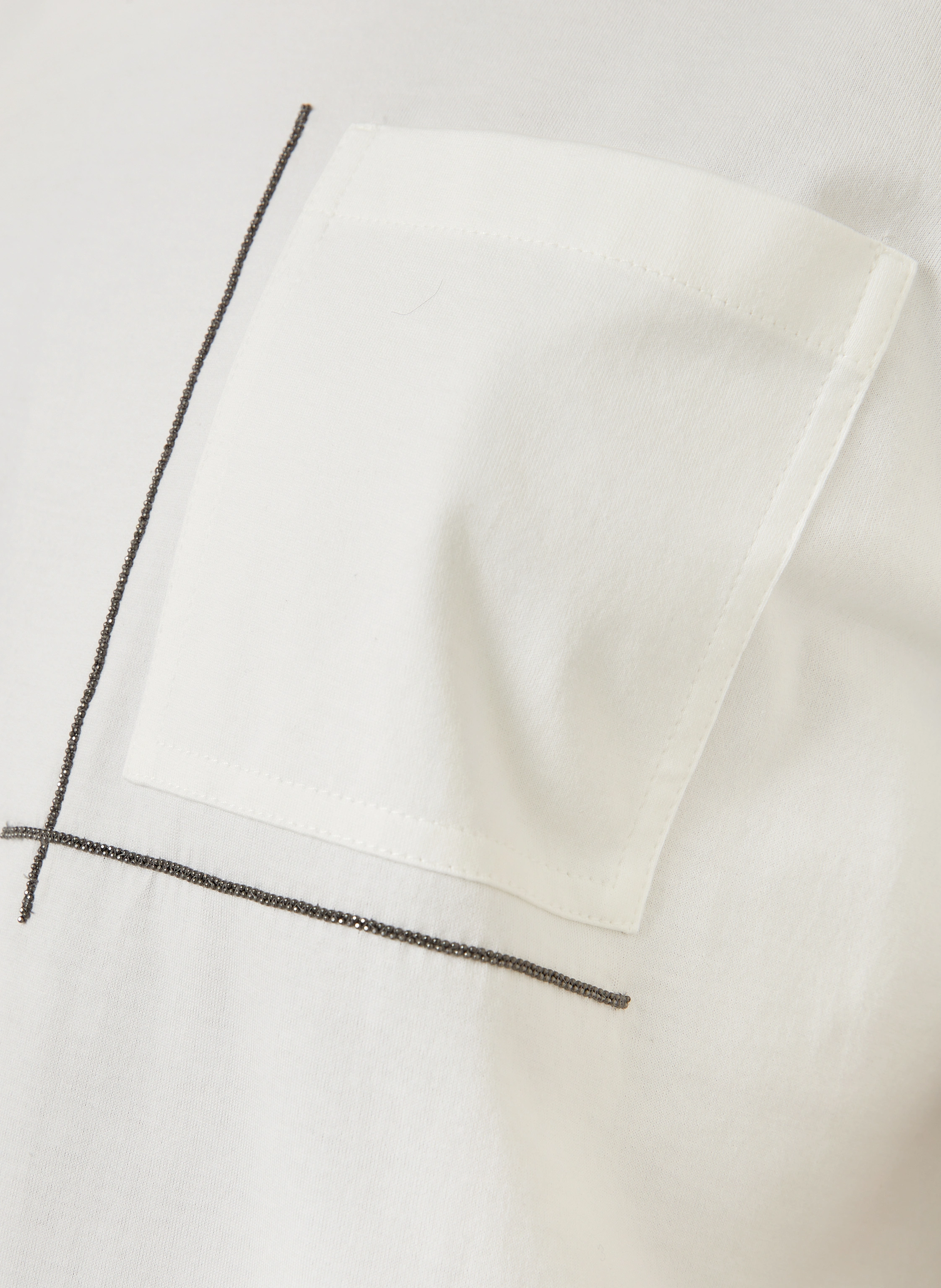 BRUNELLO CUCINELLI T-Shirt mit Schmucksteinen