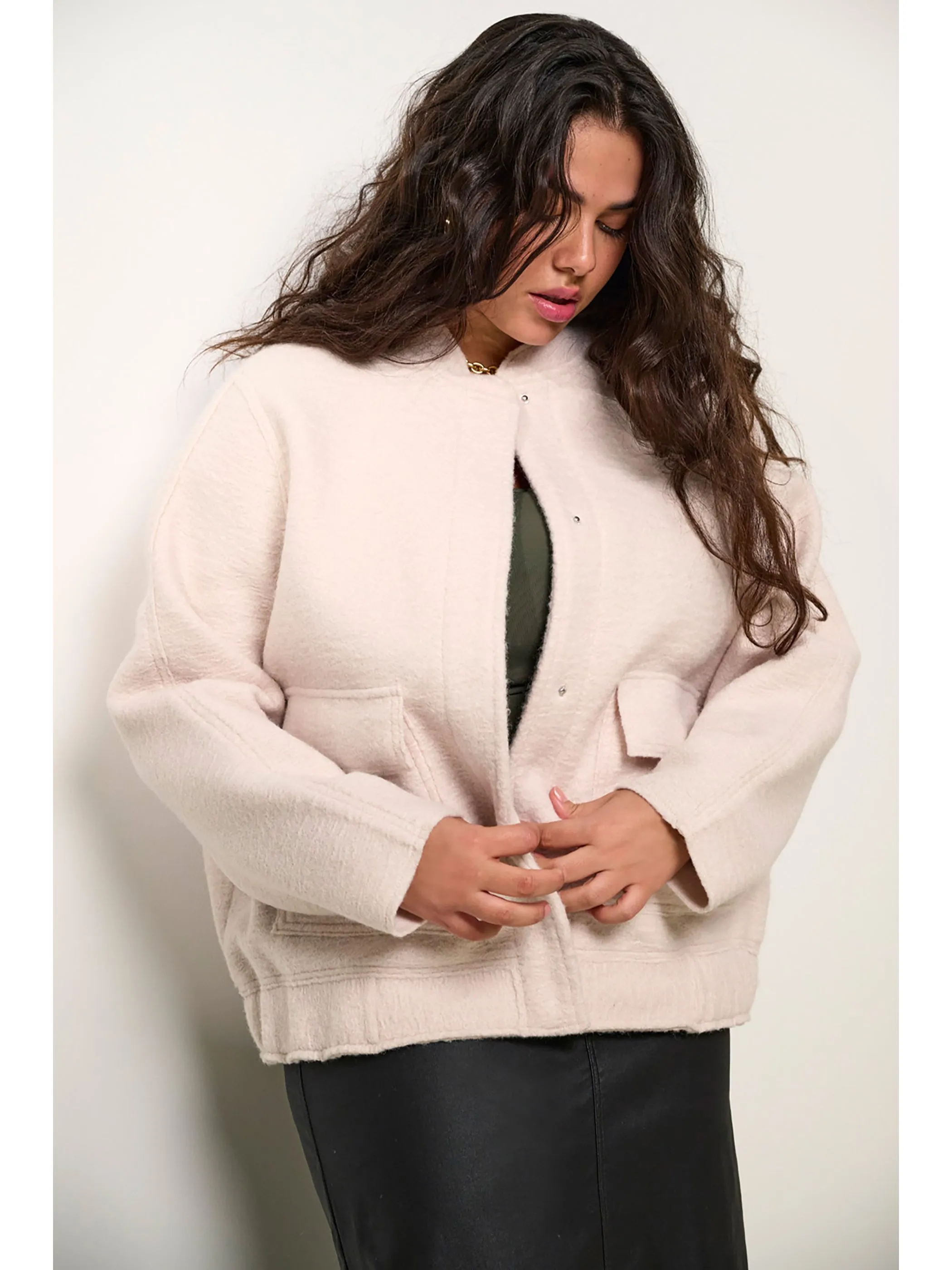 Only Carmakoma CARSANNE BOUCLE BOMBE Jacke