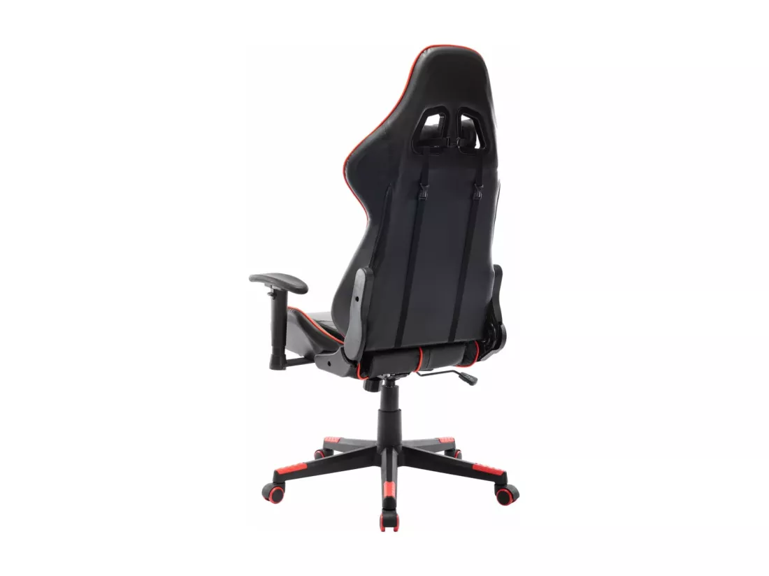 Chaise de jeu Noir et rouge Cuir artificiel