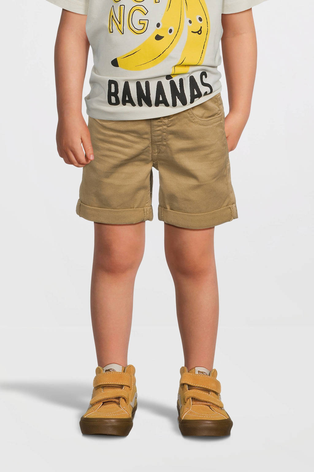 NAME IT regular fit casual short NMMSILAS zand
