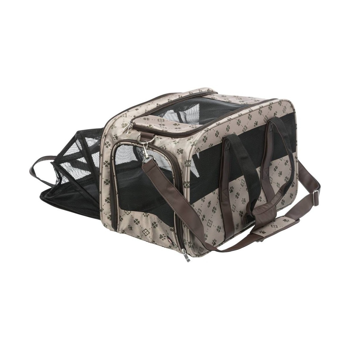 Maxima-bærer, forstørrbar, 33 × 32 × 54 cm, beige/brun