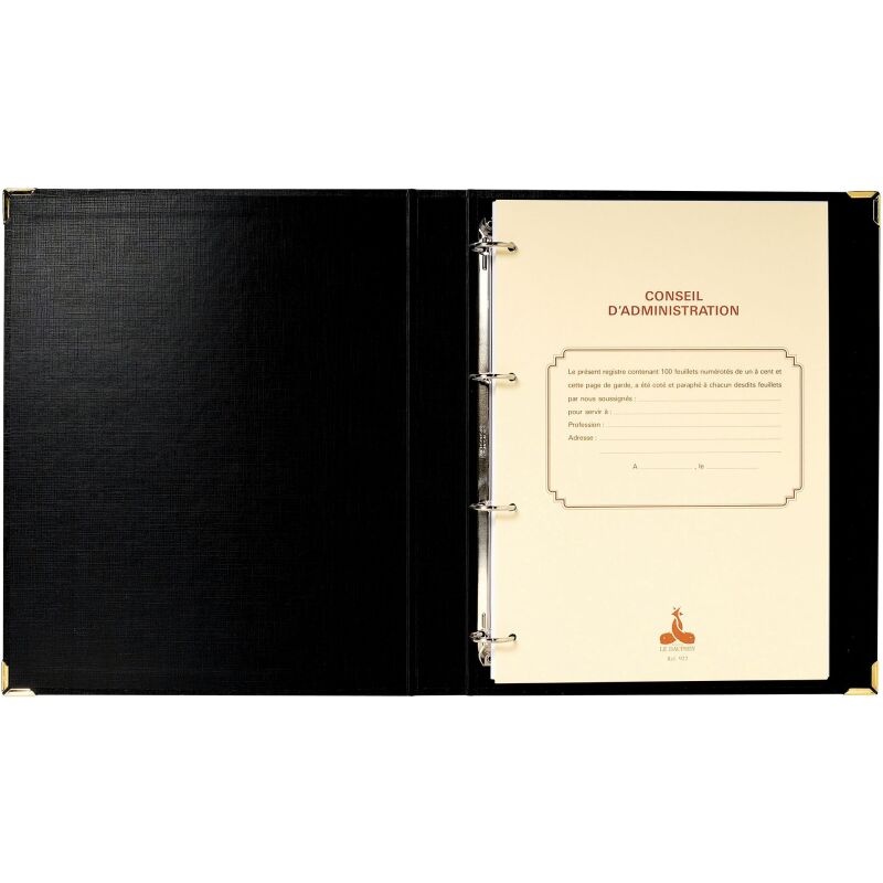 Reliure légale et obligatoire conseil d'administration Le Dauphin 922, 21 x 29,7 cm 100 pages