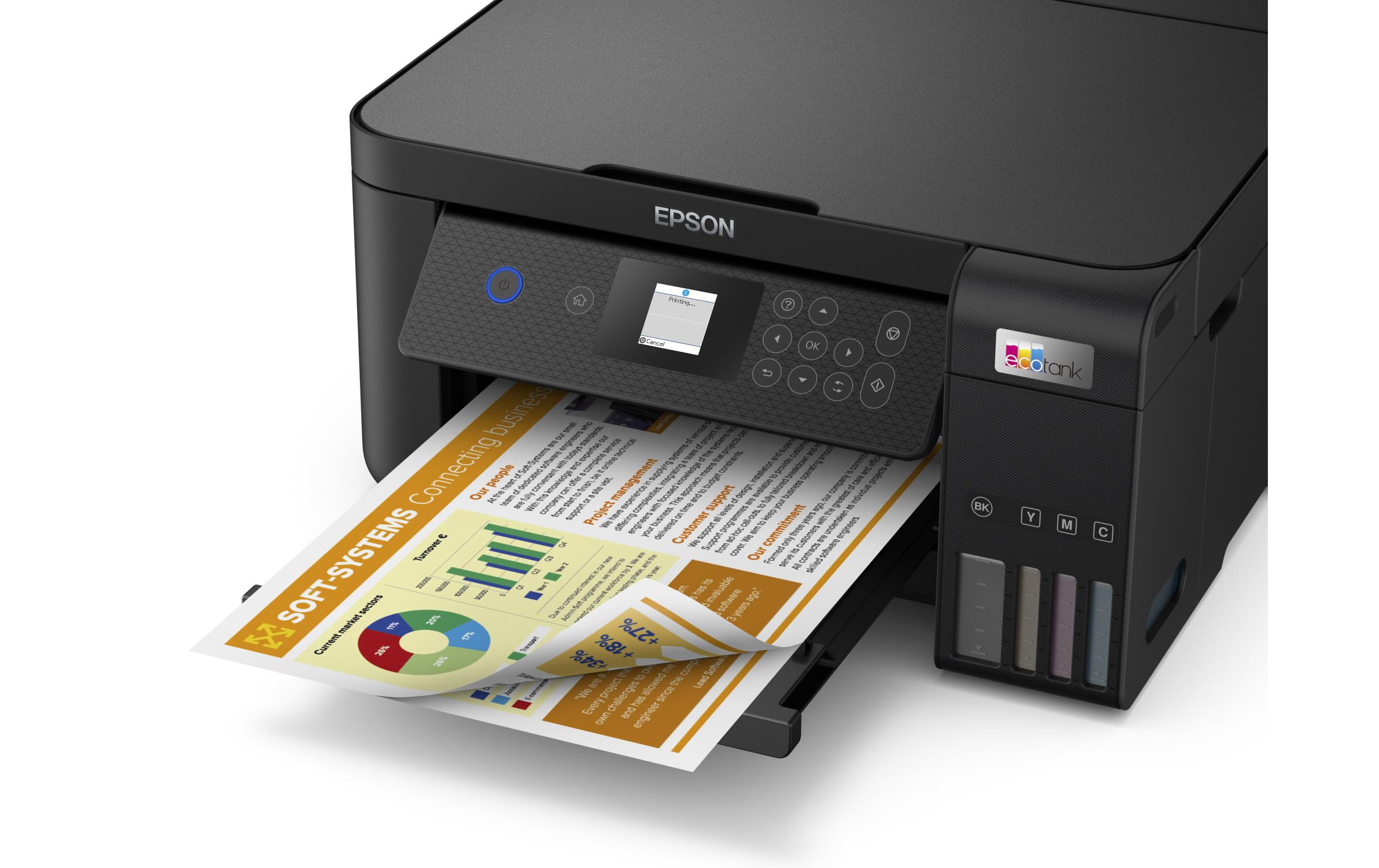 Multifunktionsdrucker EcoTank ET-2850<br>3-in-1-Multifunktions-Tintenstrahldrucker mit Ecotank-System