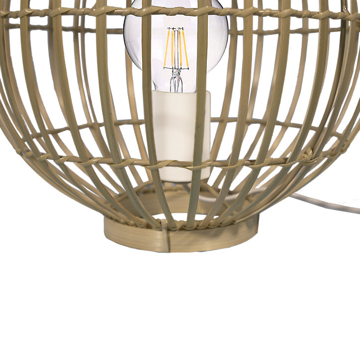 Lampe de table Dacite E27 28W ⌀28xH.38cm naturel GoodHome