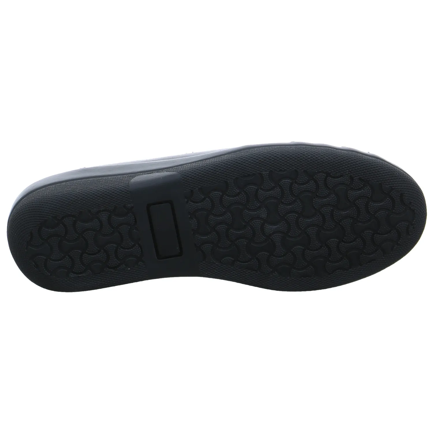 VAN DER LAAN Comfort-Slipper Schwarz Leder  mit Wechselfussbett