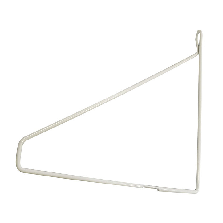 Équerre en fil d'acier blanc GoodHome Arama H. 21 x P. 21 cm